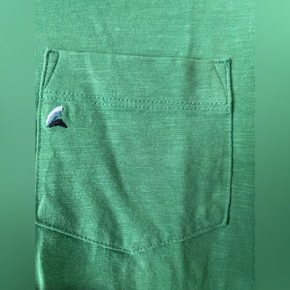 Tailor Vintage‎ Polo. Like new condition.  Green with navy trim. Men’s L - Picture 2 of 6